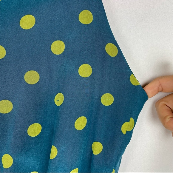 Anthropologie girls from Savoy polka dot silk dress 2 - Picture 8 of 12